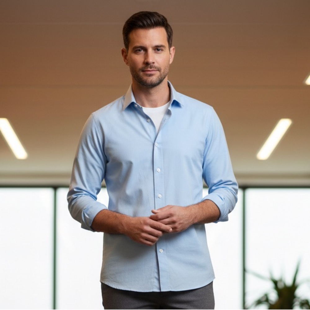 Goodfellow & Co Sky Blue Collared Shirt